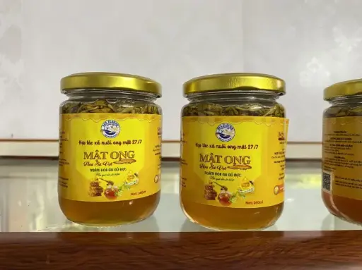 Mật ong hoa sú vẹt ngâm hoa đu đủ đực